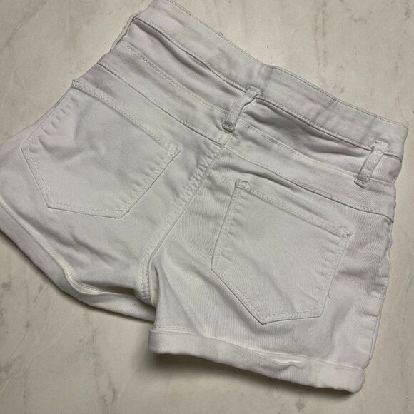 No Bo Midrise Denim White Shorts 1 - Picture 2 of 6